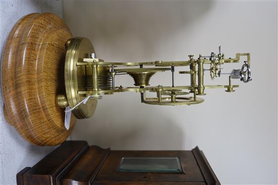 John Bell of Wigan. A rare balance wheel lever escapement brass skeleton timepiece, in the manner of James Condliff, Liverpool 11in. He
